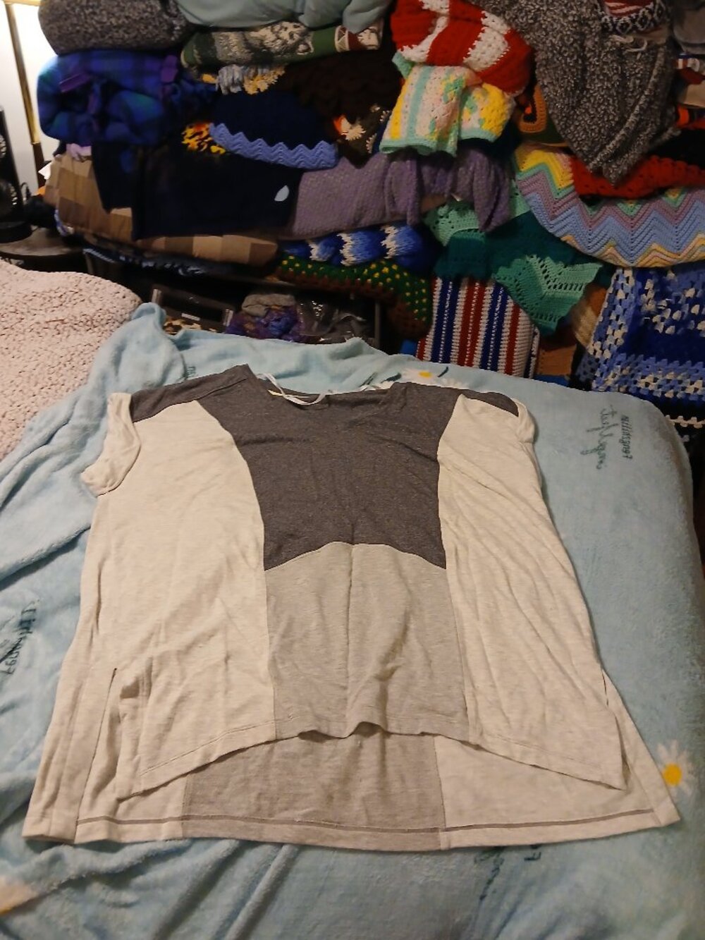 Ladies 2XL Calvin Klein Performance Stretch Activewear Gray Sleeveless Sport Top
